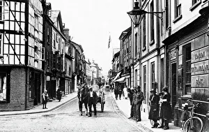 Herefordshire Prints: Kington High Street early 1900s
