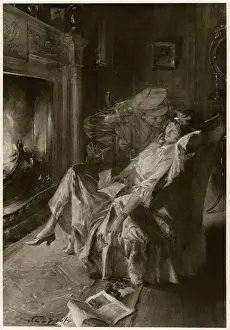 Fireside Prints: A Kiss from the Trenches by John E. Sutcliffe, WW1 Christmas