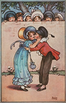 Images Dated 2nd April 2008: Kissing couple observed, by Florence Hardy