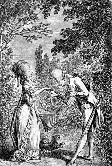 Extends Prints: Kissing the hand(18th century)