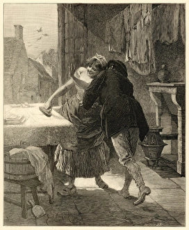 Leans Gallery: Kissing a young maid