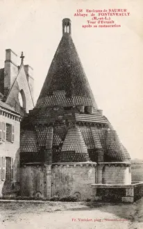 Abbaye Prints: The Kitchen / Smokehouse, Fontevrault Abbey, Chinon, France