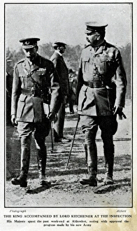 Recruit Gallery: Kitchener and George V at Aldershot, WW1