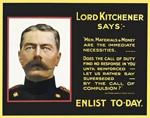 WWI Posters Gallery: Kitchener Quote Poster