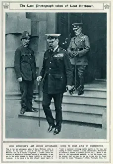Kitchener as war minister: one of his last public acts, 1916