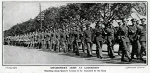 Recruit Gallery: Kitcheners army recruits at Aldershot, WW1