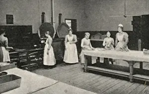 Norwood Prints: Kitchens, Lambeth Schools, West Norwood, London