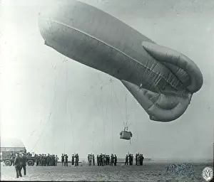Larkhill Prints: Kite balloon at Larkhill