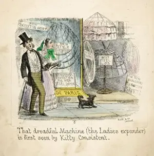 Crinolines Prints: Kitty Spies a Crinoline