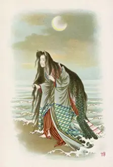Turns Prints: Kiyohime, Japanese Myth
