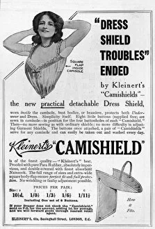 Adverts Gallery: Kleinarts Camishield dress shields advertisement