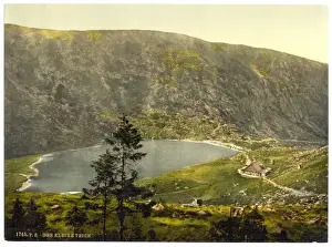 Riesengebirge Prints: The Kleine Teich (small pond) with the Teichbaude, Riesengeb