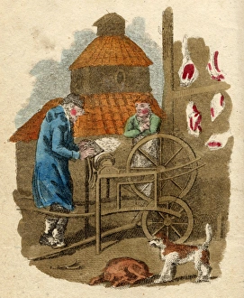 Abattoir Gallery: Knife-Grinder at Butcher