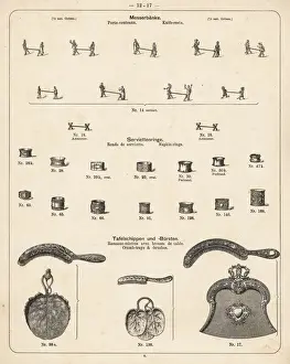 Catalog Prints: Knife-rests, napkin rings, crumb trays, etc