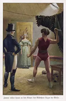 Prepares Prints: Knife Thrower / Circa 1880