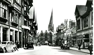 Tudor Prints: Knifesmith Gate, Chesterfield, Derbyshire