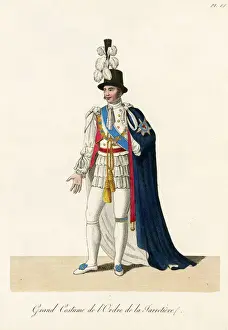 Knighthood Prints: A knight of the garter. Date: 1820