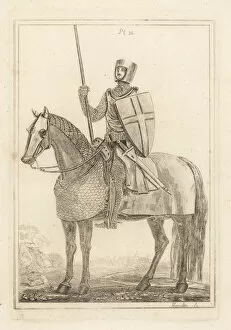 Knight or man at arms in armour of the time of King Henry II