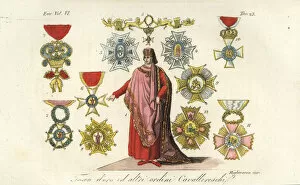 Images Dated 30th July 2019: Knight in robes of the Order of the Golden Fleece
