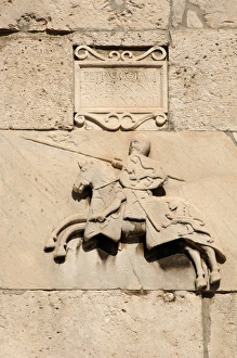 Images Dated 1st September 2007: Knight with shield and spear. Pula. Croatia