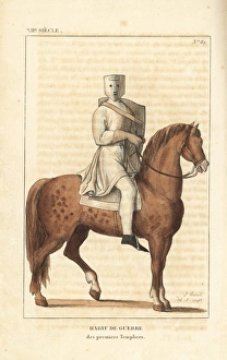 Knight Templar in combat uniform, 12th century