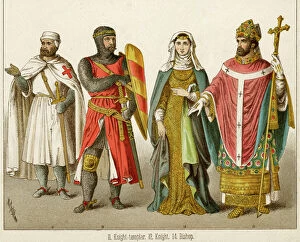 Headdress Collection: Knight Templar, knight and Bishop