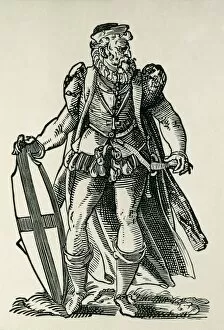Knight of the Teutonic Order. Illustration on Cleri