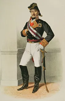 Merit Prints: Knight wearing military distinction of the Grand Cross