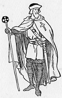 Images Dated 20th April 2020: A knight who guarded The Holy Sepulchre in Jerusalem