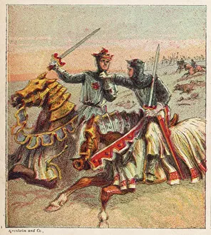 Knights Collection: Knights at Crecy Battle
