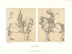 16thcentury Prints: Knights on horseback, first half of the 16th century