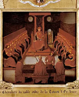 1430 Prints: The Knights of the Order of the Golden Fleece in Lille, firs