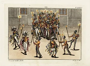 Knights performing the Torch Dance (Fackeltanz) Knights performing the Torch Dance (Fackeltanz)