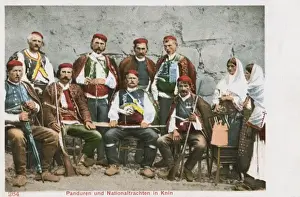 Knin, Croatia - Soldiers and Men in National Dress
