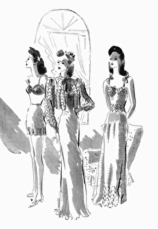 Nightie Gallery: Knitted bedtime clothes, circa 1941