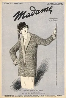 Contrasting Prints: Knitted Paletot 1924