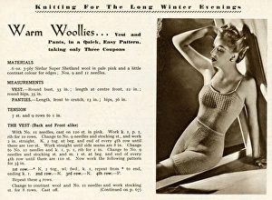 Knits Gallery: Knitting pattern 1943