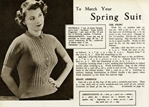 Knits Gallery: Knitting pattern 1949