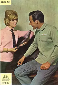 Knitting pattern cover, Shirt Style Unisex Knitwear