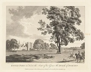 Michael Angelo Rooker Prints: Knole House in Knole Park in Kent, 18th century