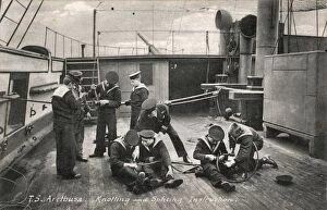Poverty Gallery: Knotting Class, Training Ship Arethusa, Greenhithe, Kent