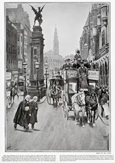 Known as The Griffin of Temple Bar Memorial marked the city boundary. Date: 1902