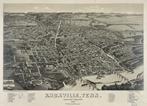 Knox Prints: Knoxville, Tenn. county seat of Knox County. 1886. Populati