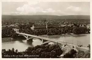 Koblenz Prints: Koblenz, Germany - Neuer Pfaffendorferbrucke