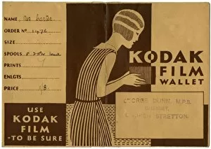 Images Dated 30th January 2012: Kodak film wallet for photographs and negatives 1939