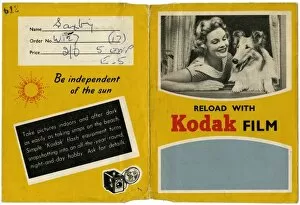 Images Dated 7th February 2012: Kodak film wallet for photographs and negatives 1950s