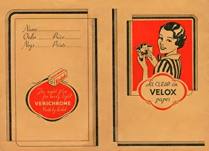 Kodak Prints: KODAK Verichrome - Velox Print and negative wallet
