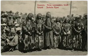 Fabric Prints: Kokand, Uzbekistan - Teenage Boys in Traditional Costume