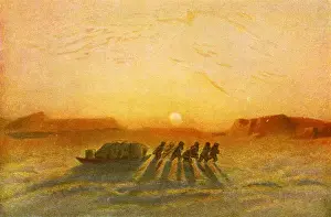 Sleighs Prints: Koldewey / Sleighs / Sunset