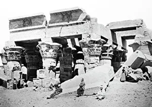 Ombo Prints: Kom Ombo Temple, Egypt, Victorian period